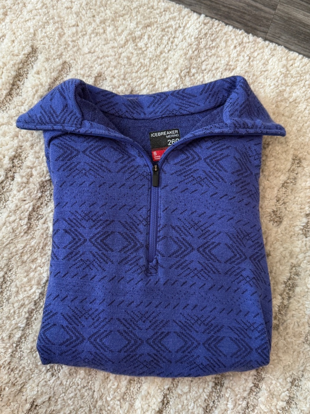 Icebreaker Merino 260 100% Merino Wool Half Zip Base Layer Women S